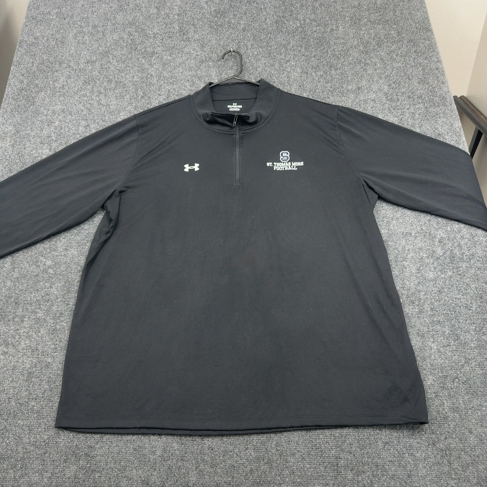 St Thomas More Football Under Armour Pullover Mens 4XL Black Quarter Zip Sport